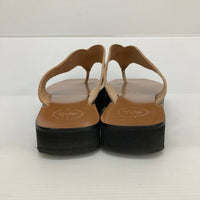 ATP ALL TOMORROW'S PARTIES オールトゥモロウズパーティーズ トングボリュームサンダル オフホワイト×ブラウン size37 24cm 瑞穂店