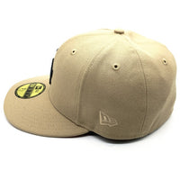New Era ニューエラ LA Dodgers ドジャース 59FIFTY 50周年記念ワッペン ベージュ Size 7 1/2(59.6cm) 福生店