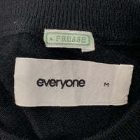 A.PRESSE for everyone アプレッセ エブリワン 23AW Cashmere CrewNeck Sweater カシミヤ クルーネックセーター 23AAP-03-30H ブラック Size M 福生店