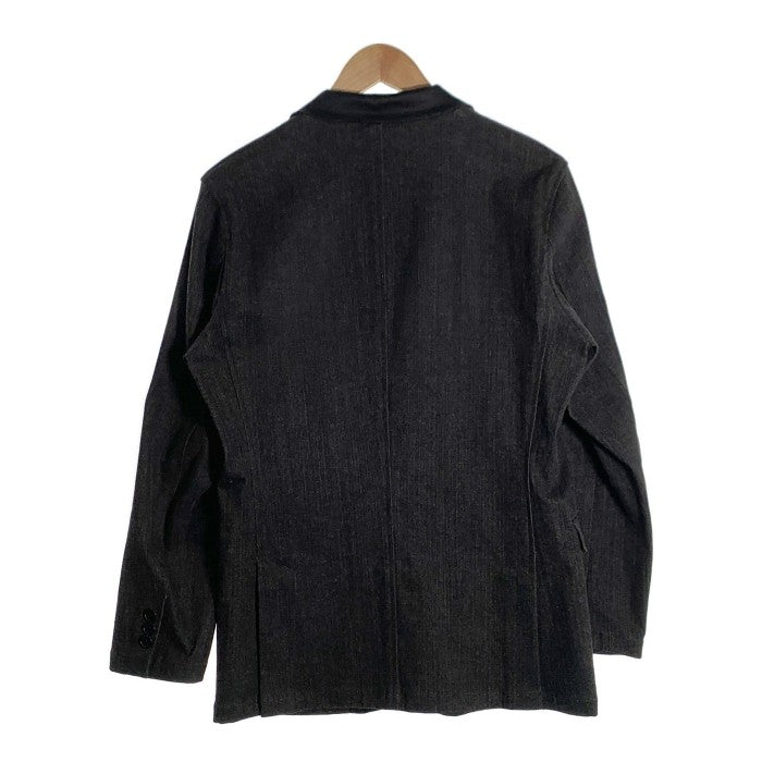 BURBERRY BLACK LABEL バーバリーブラックレーベル ブラックデニム サテンカラー 1B ジャケット BMP36-105-09  Size M 福生店