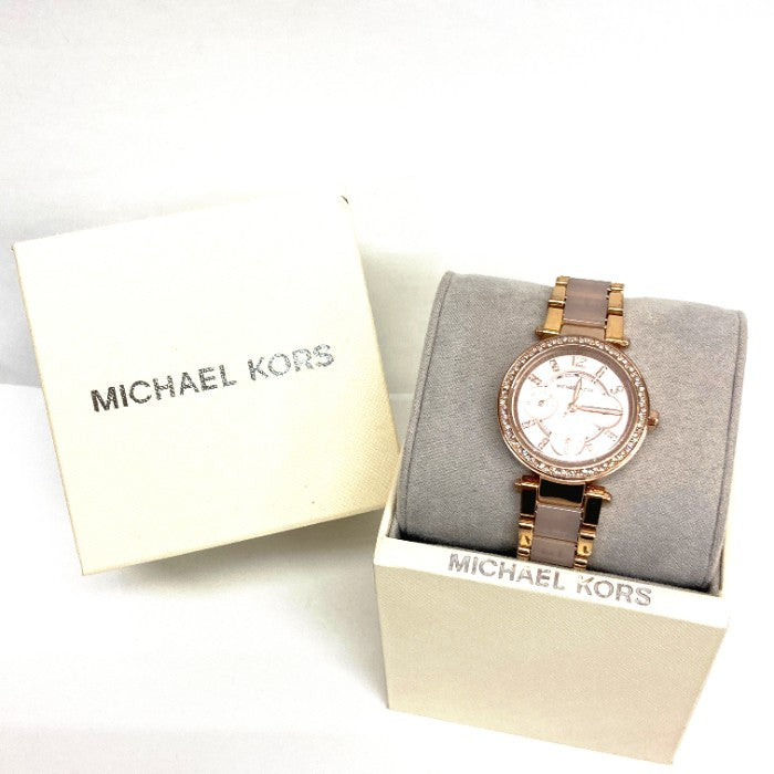 MICHAEL KORS マイケルコース 腕時計 MK ピンクゴールド×ゴールド