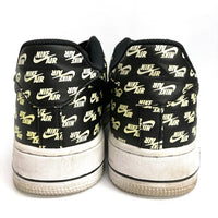 NIKE ナイキ AH8462-001 AIR FORCE 1 07 QS NIKE ALL OVER LOGO エアフォース1 スニーカー ブラック size28cm 瑞穂店