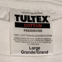 90's MICHAEL JORDAN マイケルジョーダン CHICAGO TRIBUNE フォトプリント Tシャツ TULTEX デッドストック ホワイト Size L 福生店