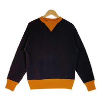 HELLER'S CAFE ヘラーズカフェ 2トーン 両Vスウェット 長袖 オレンジ size42瑞穂店
