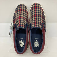 VANS バンズ V98FLN slip on スリッポン フランネル チェック バーガンディ size27.5cm 穂店