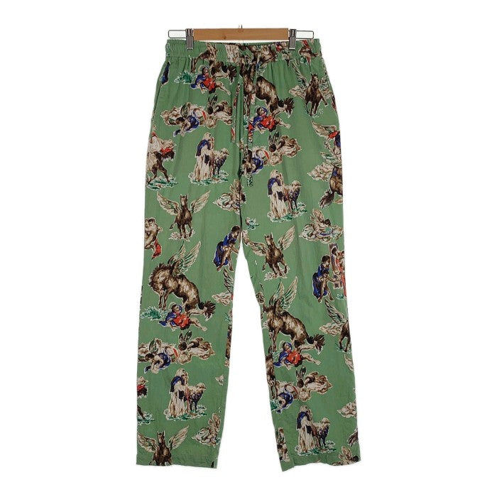 SAINT MICHAEL セントマイケル 21SS PJ Pants パジャマパンツ 総柄プリント グリーン Size M 福生店