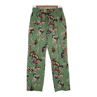 SAINT MICHAEL セントマイケル 21SS PJ Pants パジャマパンツ 総柄プリント グリーン Size M 福生店