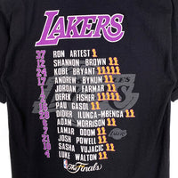NBA LOS ANGELES LAKERS ロサンゼルスレイカーズ 2010 Champions BACK TO BACK プリント Tシャツ ALSTYLE ブラック Size S 福生店