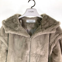 JEANASIS ジーナシス WEB限定 2WAYファーブルゾン JS071508TS グレージュ sizeF 瑞穂店