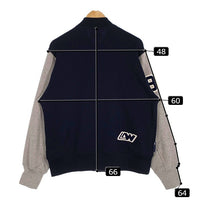 LOOPWHEELER ループウィラー スウェット スタジャン ワッペン ネイビー グレー Size M 福生店