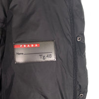 PRADA SPORT プラダスポーツ ダウンジャケット 三角ロゴプレート ナイロン ブラック SGJ186 Size 48 福生店