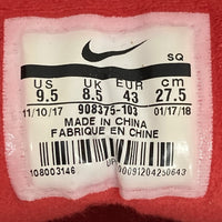 NIKE ナイキ AIR MAX 1 ANNIVERSARY エアマックス1 アニバーサリー 908375-103 ホワイト ユニバーシティーレッド size27.5cm 瑞穂店
