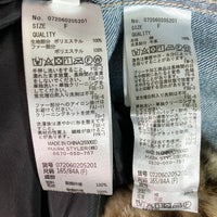 GYDA ジェイダ 3WAY エコファーデニムGジャン 072060205201 レオパード柄 インディゴブルー sizeF 瑞穂店
