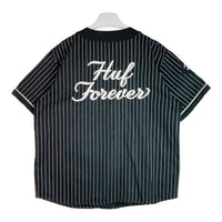 HUF ハフ FOREVER BASEBALL JERSEY フォーエバー ジャージーベースボールシャツ ブラック sizeXL 瑞穂店