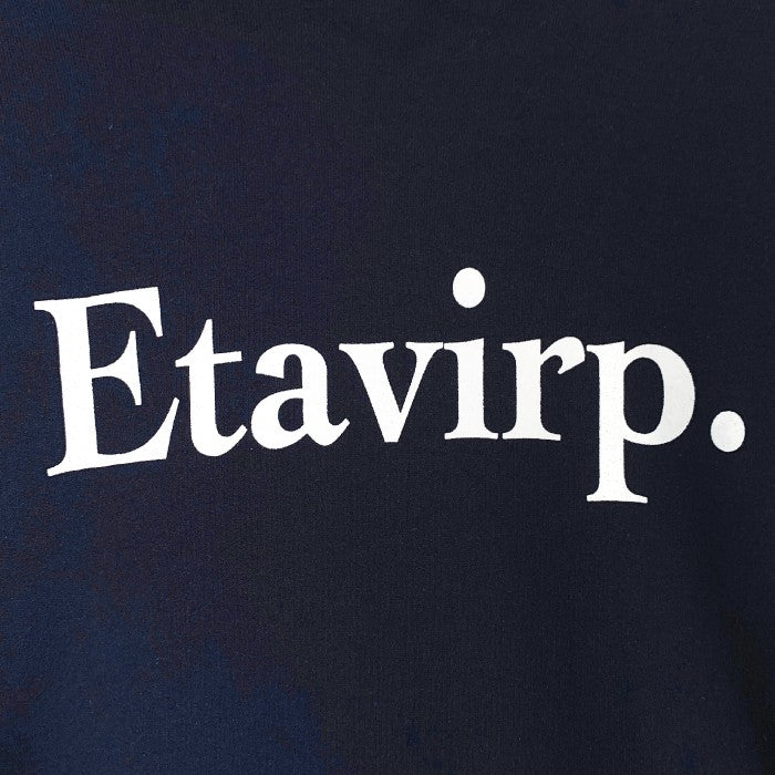 Etavirp Logo Crewneck. Navy ×Silver Gray