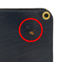 AT LAST&CO アットラスト Wallet ウォレット 札入れ 小銭入れ ホースハイド ブラック チェーン欠品 福生店