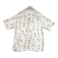 BEAMS SSZ ×HESHDAWGZ エスエスジィー 18SS 総柄 半袖 レーヨンシャツ ホワイト sizeL 瑞穂店