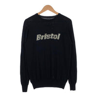 F.C.R.B. エフシーレアルブリストル ラインストーン ウール クルーネックセーター ブラック Size S 福生店