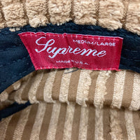 SUPREME シュプリーム 21SS TERRY CORDUROY CRUSHER バケットハット ベージュ sizeM/L 瑞穂店