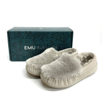 EMU エミュー ムートン ファー シューズ スリッポン グレー size24cm 瑞穂店