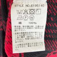 AVIREX アヴィレックス チェック柄 ミリタリー ネルシャツ レッド sizeM 瑞穂店