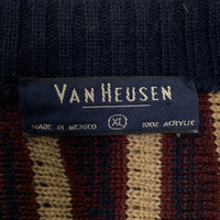 VAN HEUSEN ヴァンヒューゼン ストライプニットセーター アクリル Size XL 福生店