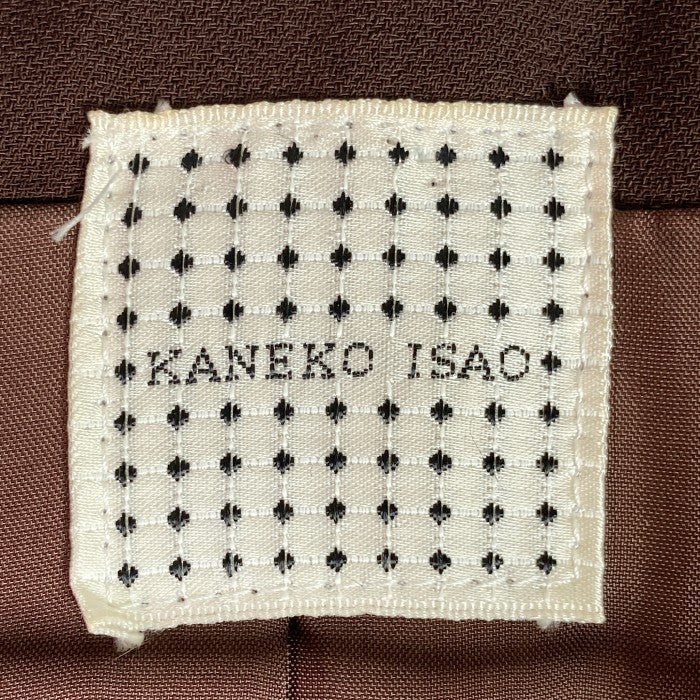 KANEKO ISAO カネコイサオ 裾フリルキルティングジャケット ブラウン sizeF 瑞穂店
