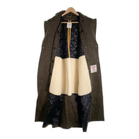ERDEM アーデム H&M エイチアンドエム ハリスツイード ウール ダブル コート ライナー付 グリーン Size EUR48 (M相当) 福生店