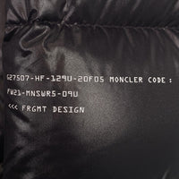MONCLER GENIUS モンクレール ジーニアス 21AW HANTIUM JACKET ダウンジャケット フラグメント ブラック Size 2 福生店