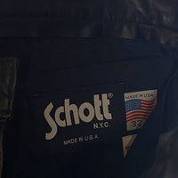 Schott ショット 600 Leather Pants レザーパンツ 牛革 ブラック Size 32 福生店