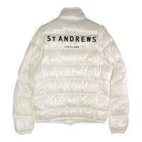 St ANDREWS セントアンドリュース 2WAY ライトダウンジャケット 収納袋付き ホワイト sizeM 瑞穂店