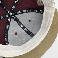 New Era ニューエラ LA Dodgers ドジャース 59FIFTY 40周年記念ワッペン 小豆色 Size 7 5/8(60.6cm) 福生店