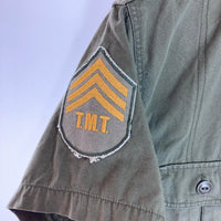 TMT ティーエムティー ミリタリー 半袖シャツ カーキ sizeL 瑞穂店