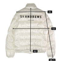 St ANDREWS セントアンドリュース 2WAY ライトダウンジャケット 収納袋付き ホワイト sizeM 瑞穂店