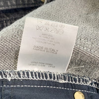 YvesSaintLaurent rivegauche イヴサンローラン リヴゴーシュ ブラックデニムオパンツ センタープリーツ ゴールド金具 Size 48 福生店