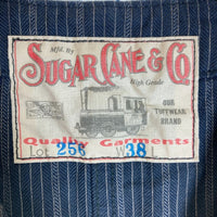 SUGAR CANE シュガーケーン Lot256 ストライプ ベスト ネイビー sizeW38 瑞穂店