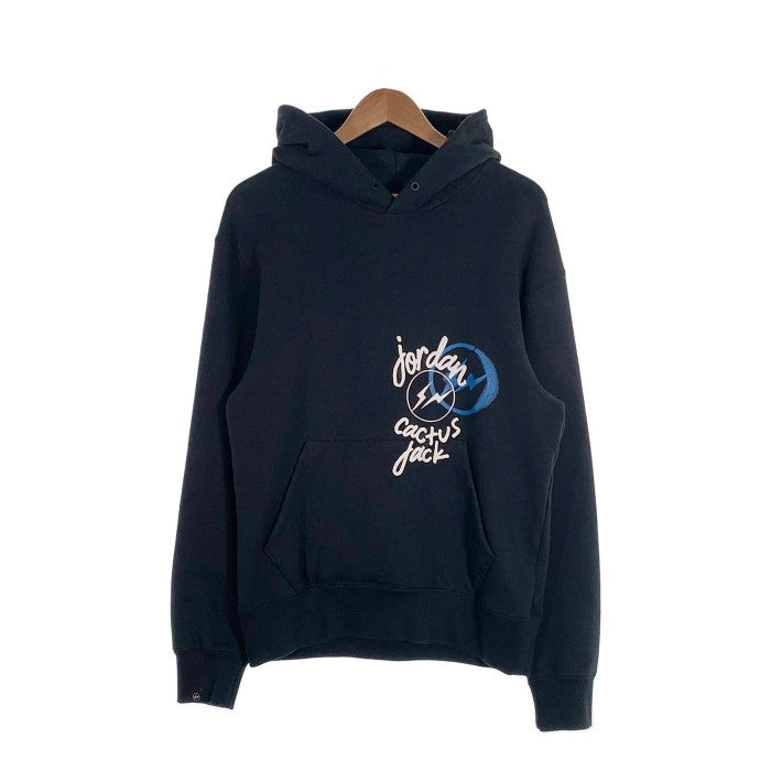 JORDAN ジョーダン Travis Scott トラヴィススコット Fragment フラグメントデザイン Hoodie スウェットパーカー  ブラック Size S 福生店