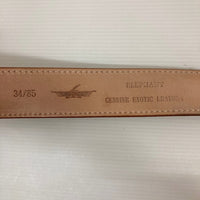 FUNNY ファニー エレファント レザー ベルト (穴2つ追加開け)ベージュ系 size34/85 瑞穂店