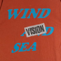 WIND AND SEA ウィンダンシー VISION ヴィジョン プリント ロングスリーブTシャツ オレンジ WDS-C-VISN-23-Q4-CS-01 Size XL 福生店