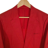 PRADA プラダ コットン 2B テーラードジャケット レッド Size 48R 福生店