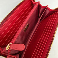 Vivienne Westwood ヴィヴィアンウエストウッド 55VV310 長財布 エナメル オーブ ラウンドファスナー レッド 瑞穂店