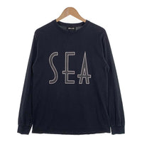 WIND AND SEA ウィンダンシー プリント ロングスリーブTシャツ ブラック WDS-20A-TPS-06 Size M 福生店
