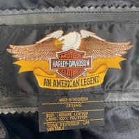 HARLEY-DAVIDSON ハーレーダビッドソン レザー ハーフコート ジャケット ブラック Size L 福生店