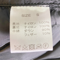 NANGA ナンガ オレンジ別注 キルト ダウンカーディガン ブラック sizeS 瑞穂店