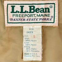 LLBEAN エルエルビーン バクスターステートパーカー 中綿 USA製 ブルー sizeS 瑞穂店