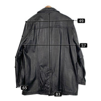 HARLEY-DAVIDSON ハーレーダビッドソン レザー ハーフコート ジャケット ブラック Size L 福生店