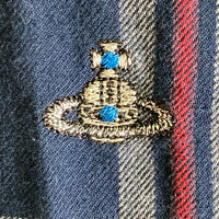 Vivienne Westwood MAN ヴィヴィアンウエストウッド マン チェック VW-WR-78282 長袖シャツ ネイビー size46 瑞穂店