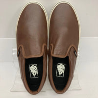 VANS バンズ Classic slip-on クラシック スリッポン Aged leather エイジドレザー VN-0QFD75J ブラウン size27.5cm 瑞穂店