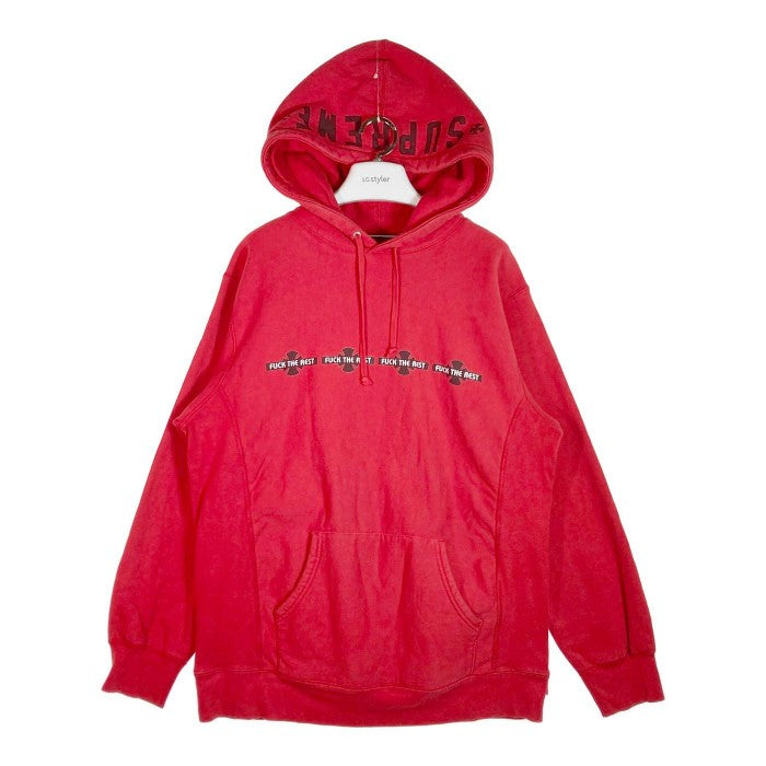 Supreme×Independent シュプリーム インディペンデント 2015AW FUCK THE REST MADE IN CANADA  パーカー 赤 RED sizeXL 瑞穂店