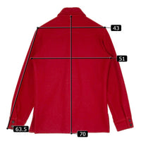 DENIME ドゥニーム オリゾンティ期 肉厚ウール CPO ウエスタン ジャケット レッド sizeS 瑞穂店
